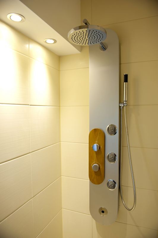 Modern Shower with Multiple Shower Heads
